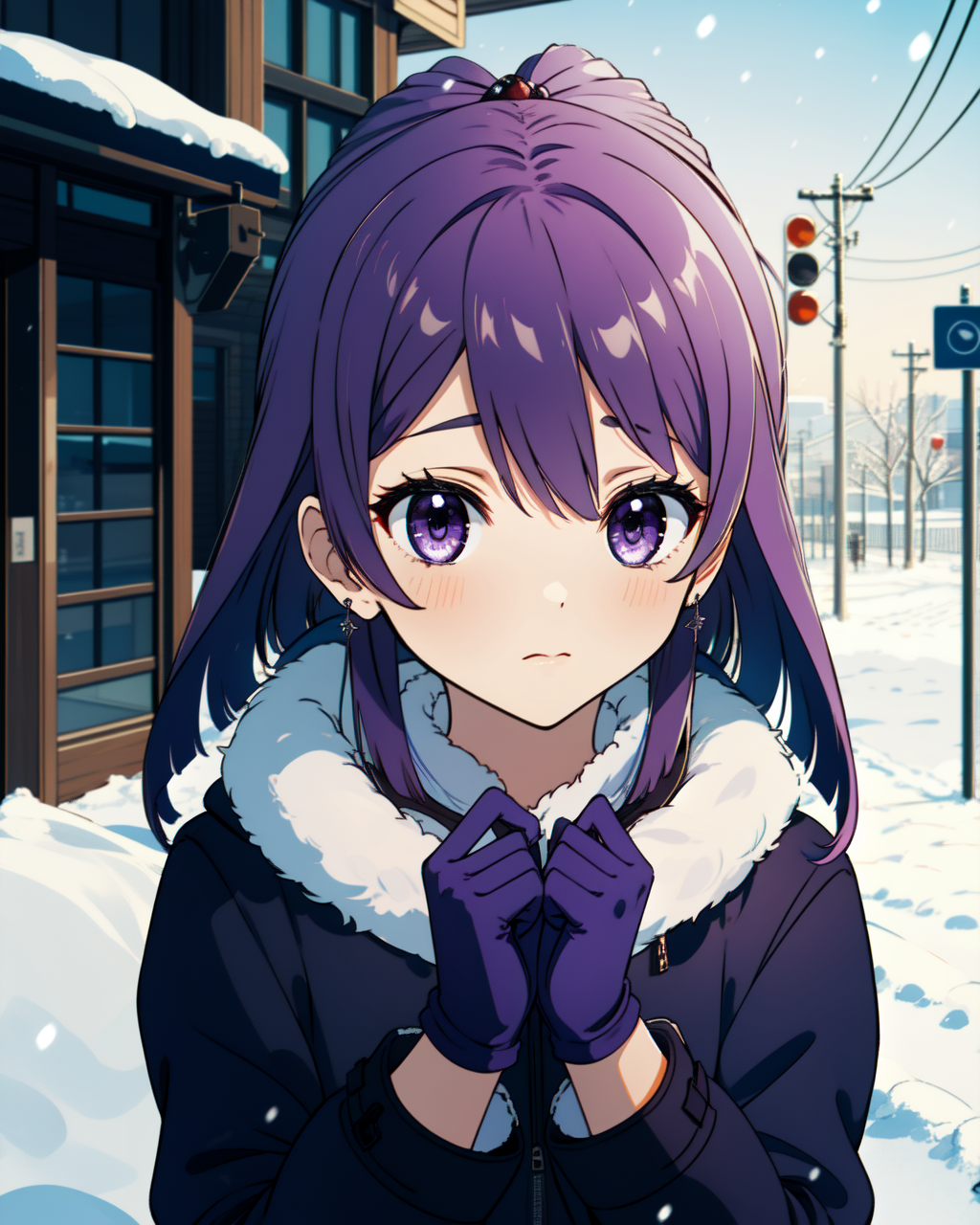 11419-74236223668-masterpiece, high quality, 1girl, mgrcaikahimena, (dynamic shot), close shot, purple hair, purple eyes, half undo, winter coat,.png